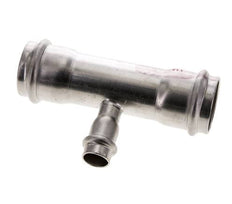 Tee Press Fitting - 15mm Female & 35mm - Stainless Steel
