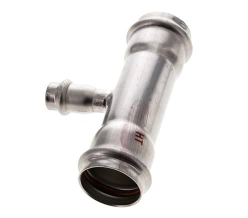 Tee Press Fitting - 15mm Female & 35mm - Stainless Steel
