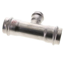 Tee Press Fitting - 28mm Female & 42mm - Stainless Steel