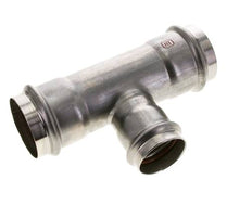 Tee Press Fitting - 42mm Female & 54mm - Stainless Steel