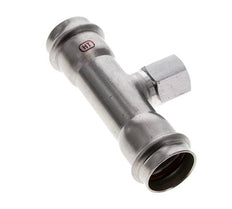 Tee Press Fitting - 28mm Female & Rp 1/2'' Female - Stainless Steel
