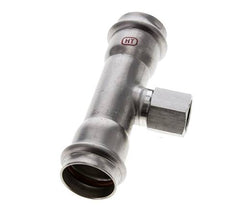 Tee Press Fitting - 28mm Female & Rp 1/2'' Female - Stainless Steel