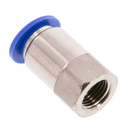 12mm x G1/4'' Push-in Fitting with Female Threads Brass/PA 66 NBR [2 Pieces]