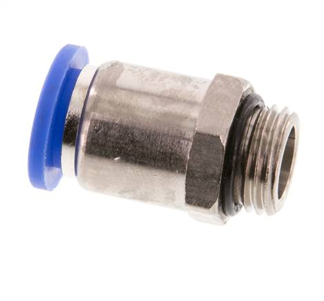 10mm x G1/4'' Push-in Fitting with Male Threads Brass/PA 66 NBR [2 Pieces]