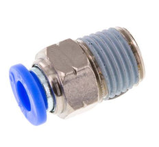 1/4'' x 1/4'' NPT Push-in Fitting with Male Threads Brass/PBT NBR [5 Pieces]
