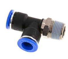 10mm x R3/8'' Right Angle Tee Push-in Fitting with Male Threads Brass/PA 66 NBR Rotatable