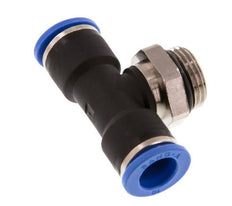 10mm x G3/8'' Inline Tee Push-in Fitting with Male Threads Brass/PA 66 NBR Rotatable