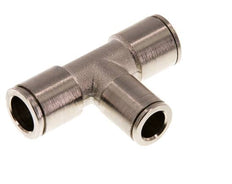 8mm x 10mm Tee Push-in Fitting Brass NBR