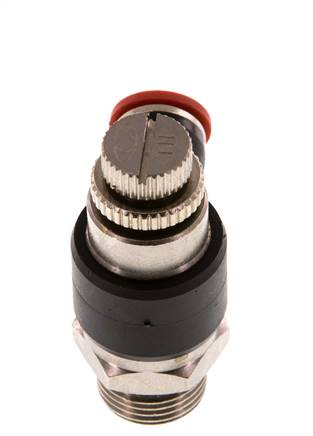 Flow Control Silencer Meter-In Elbow 8 mm - G3/8'' Brass/PA 66