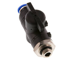 2-Way Straight Ball Valve 10 mm - G1/4'' Plastic/Brass