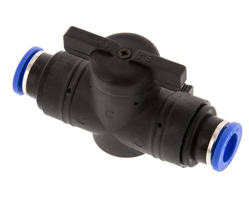 2-Way Straight Ball Valve 10 mm Plastic/Brass