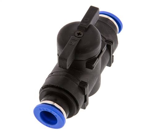 2-Way Straight Ball Valve 10 mm Plastic/Brass