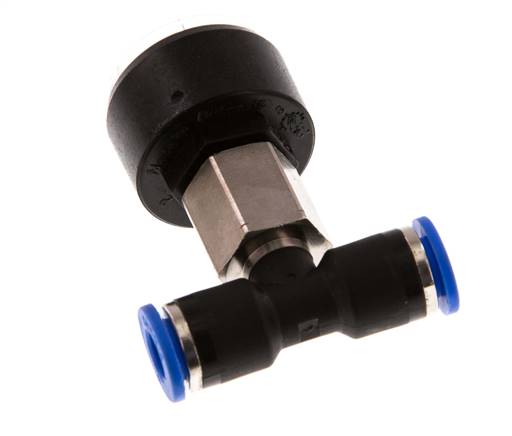 Pressure Gauge 6mm Union Straight 0-16 bar (0-232psi)