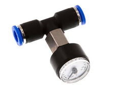 Pressure Gauge 8mm Union Straight 0-16 bar (0-232psi)