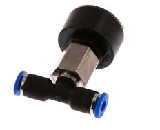 Pressure Gauge 4mm Union Straight 0-10 bar (0-145psi)