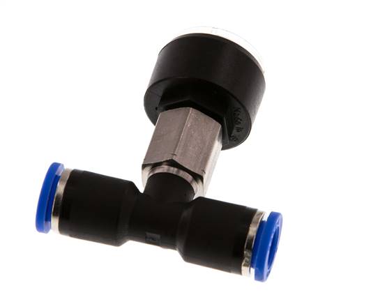 Pressure Gauge 8mm Union Straight 0-10 bar (0-145psi)