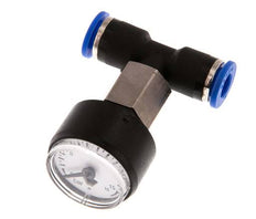 Pressure Gauge 6mm Union Straight 0-16 bar (0-232psi)