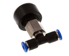 Pressure Gauge 4mm Union Straight 0-10 bar (0-145psi)