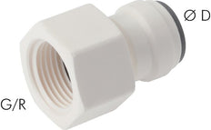 1/4'' x G1/2'' Push-in Fitting with Female Threads POM EPDM [5 Pieces]