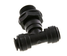 10mm x G1/2'' Inline Tee Push-in Fitting with Male Threads POM NBR FDA Rotatable