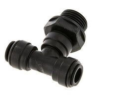 10mm x G1/2'' Inline Tee Push-in Fitting with Male Threads POM NBR FDA Rotatable