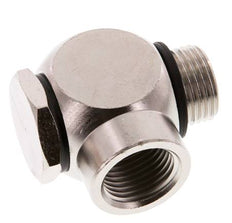 G1/2'' Nickel plated Brass Banjo Fitting with Male and Female Threads with Banjo Bolt with O-ring Rotatable