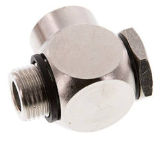 G1/2'' Nickel plated Brass Banjo Fitting with Male and Female Threads with Banjo Bolt with O-ring Rotatable