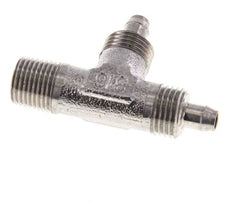 6x4 & R1/8'' Stainless Steel 1.4305 Right Angle Tee Push-on Fitting with Male Threads