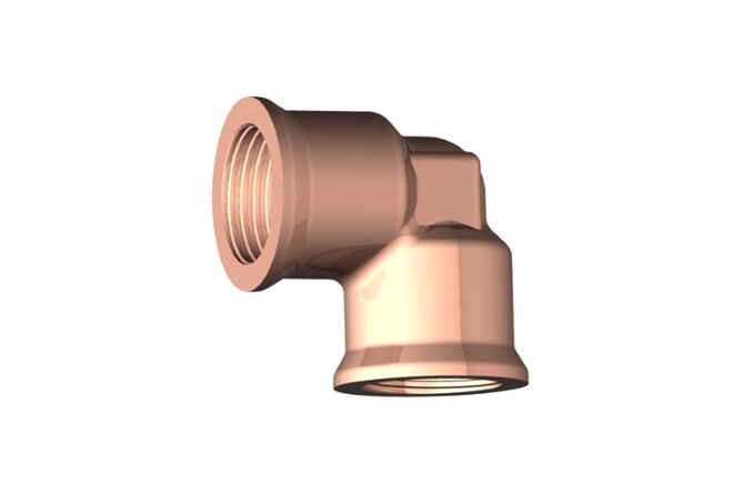 Raufoss Union 90° - Female Threaded M12x1,5 / Female Threaded M12x1,5