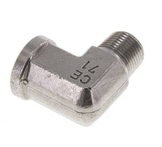 3/8'' NPT x 3/8'' NPT M/F Stainless steel 90 deg Elbow Fitting 210 Bar - Hydraulic