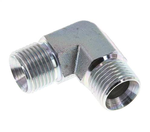90deg Angled Fitting G1/2'' High Pressure Steel 60° Cone 350bar (4917.5psi) Hydraulic