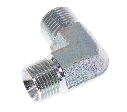 90deg Angled Fitting G1/2'' High Pressure Steel 60° Cone 350bar (4917.5psi) Hydraulic