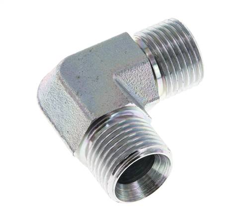 90deg Angled Fitting G1/2'' High Pressure Steel 60° Cone 350bar (4917.5psi) Hydraulic