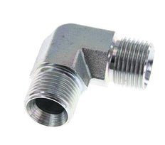 90deg Angled Fitting G1/2'' High Pressure Steel 60° Cone 350bar (4917.5psi) Hydraulic