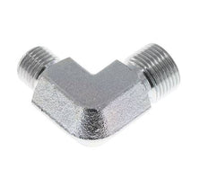 90deg Angled Reducing Fitting G3/8'' x G1/2'' High Pressure Steel 60° Cone 325bar (4566.25psi) Hydraulic