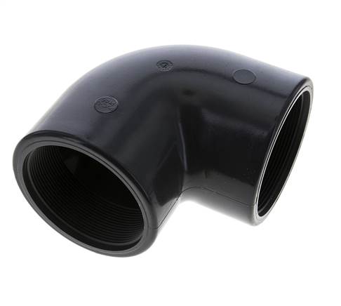 90deg Angled Fitting Rp3'' Female PVC-U 16bar (224.8psi) EN 1452-3