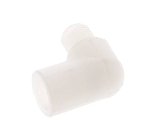 90deg Angled Fitting G1/8'' Male x Female PVDF 10bar (140.5psi) FDA