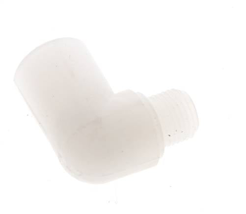 90deg Angled Fitting G1/8'' Male x Female PVDF 10bar (140.5psi) FDA