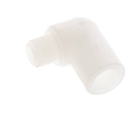 90deg Angled Fitting G1/8'' Male x Female PVDF 10bar (140.5psi) FDA