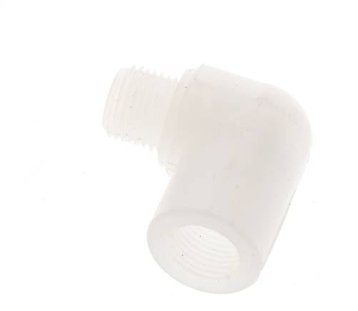 90deg Angled Fitting G1/8'' Male x Female PVDF 10bar (140.5psi) FDA