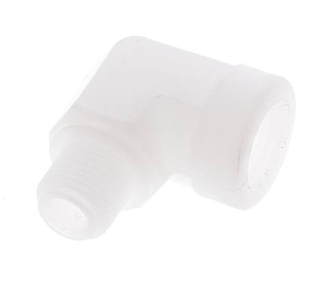 90deg Angled Fitting G1/8'' Male x Female Polypropylene (pp) 10bar (140.5psi) FDA