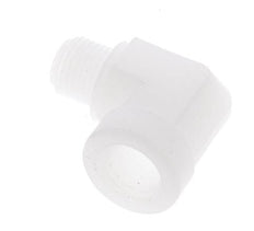 90deg Angled Fitting G1/8'' Male x Female Polypropylene (pp) 10bar (140.5psi) FDA