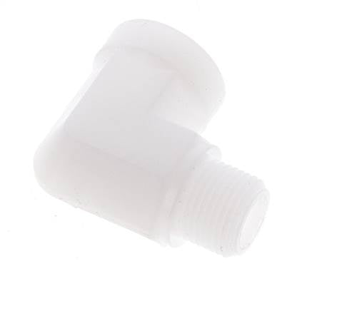 90deg Angled Fitting G3/8'' Male x Female Polypropylene (pp) 10bar (140.5psi) FDA