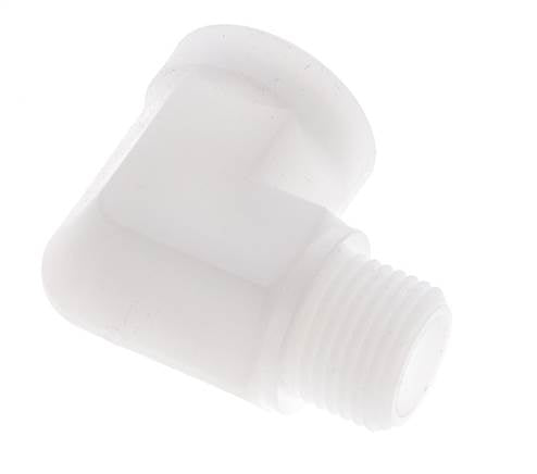 90deg Angled Fitting G1/2'' Male x Female Polypropylene (pp) 10bar (140.5psi) FDA