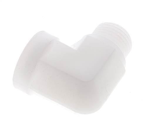 90deg Angled Fitting G1/2'' Male x Female Polypropylene (pp) 10bar (140.5psi) FDA