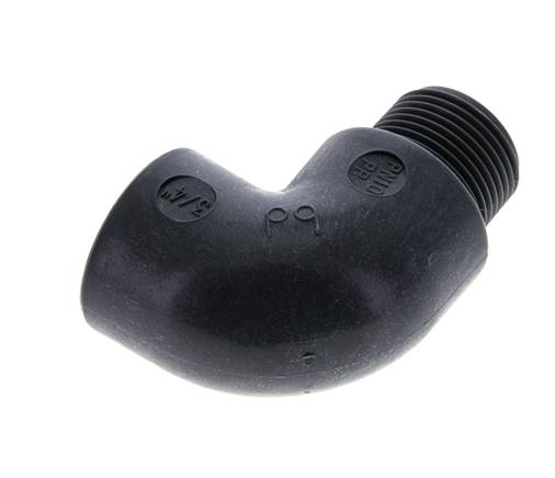 90deg Angled Fitting G3/4'' Male x Female Polypropylene (pp) 10bar (140.5psi) FDA