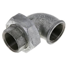 90deg Angled Union Connector Rp1 1/4'' Female Cast Iron Flat Seal Centellen 25bar (351.25psi)