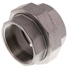 Rp 2'' Stainless steel Double Nipple 3-pieces with Conically sealing 16 Bar