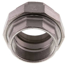 Rp 2'' Stainless steel Double Nipple 3-pieces with Conically sealing 16 Bar