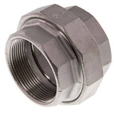 Rp 2'' Stainless steel Double Nipple 3-pieces with Conically sealing 16 Bar